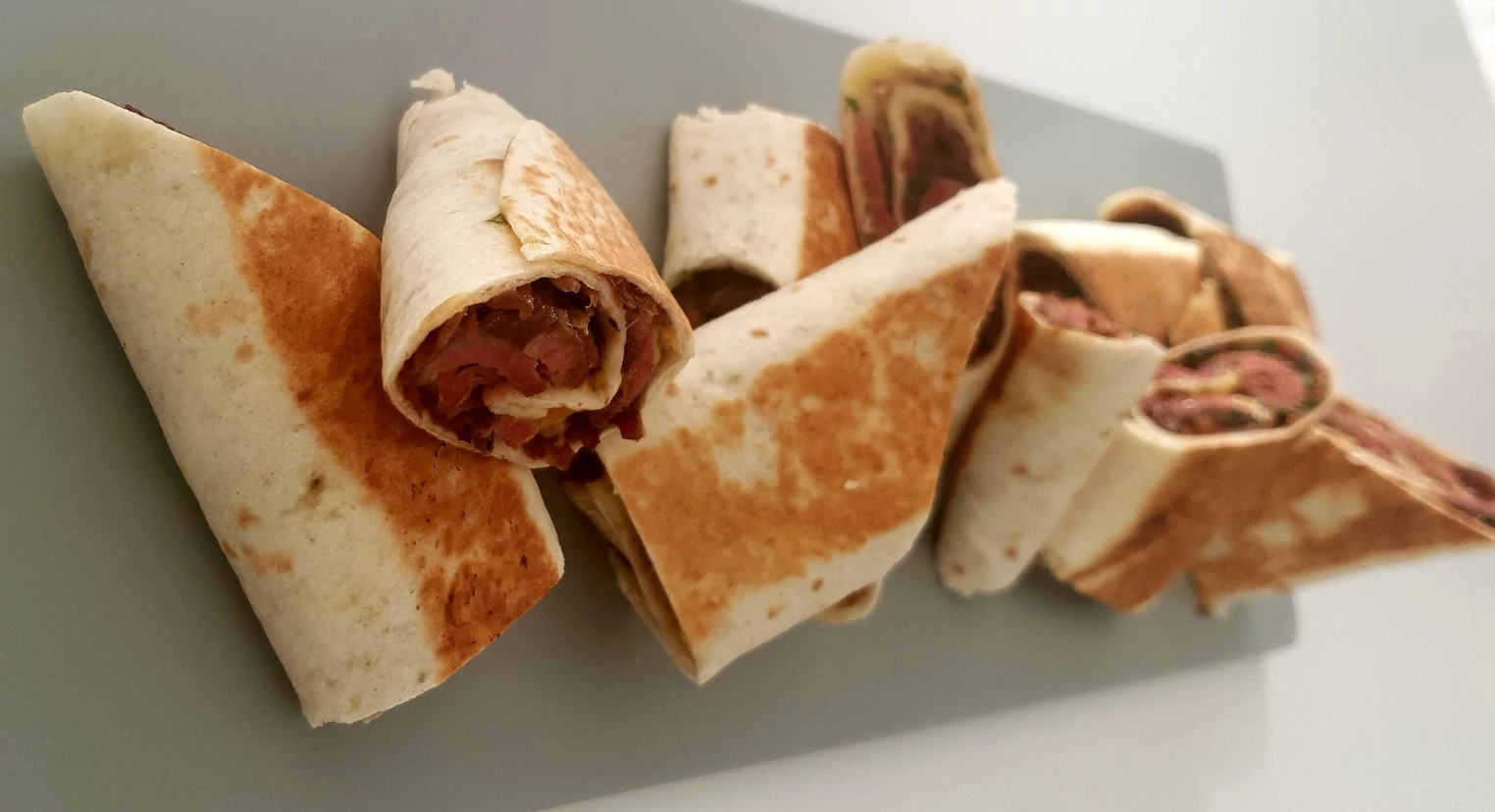 Quesadillas Ente Zwiebel  Mango